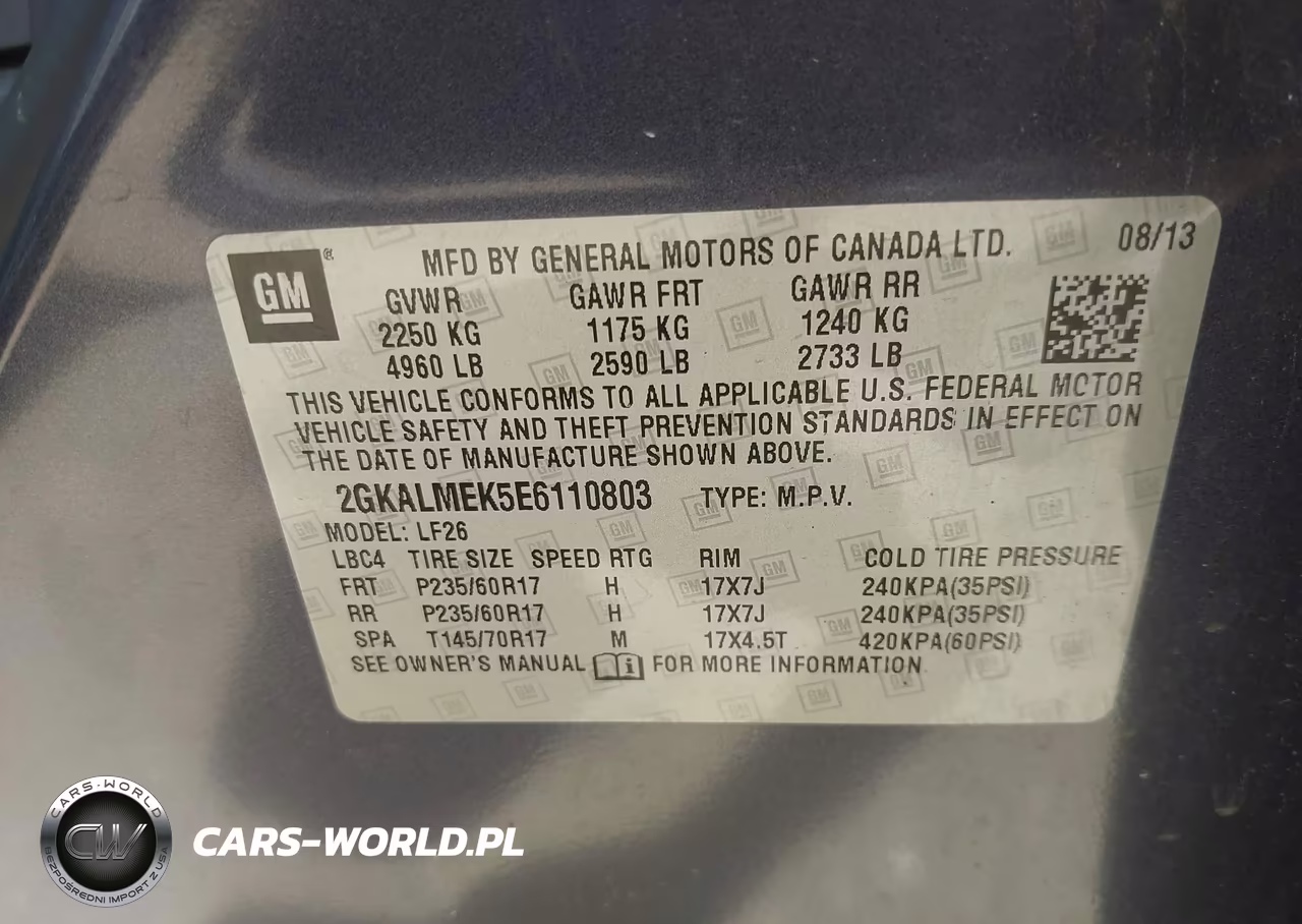2014 GMC Terrain Sle-1 VIN:2GKALMEK5E6110803 - 9