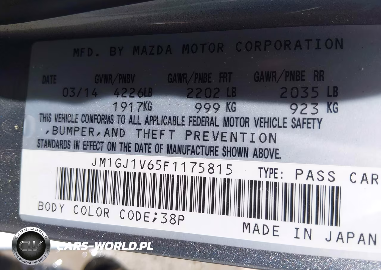 2015 Mazda Mazda6 I Touring VIN:JM1GJ1V65F1175815 - 9