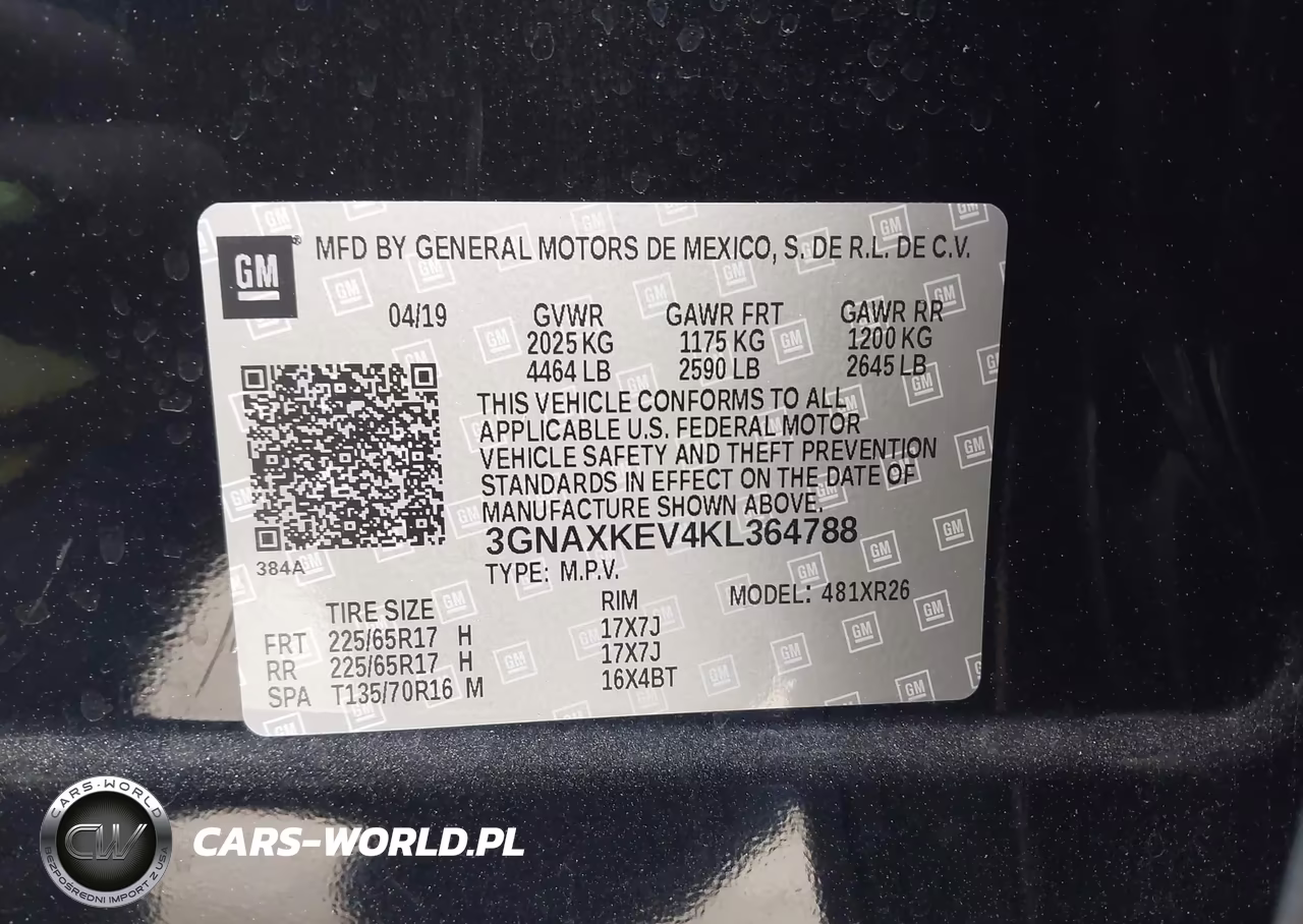 2019 Chevrolet Equinox Lt VIN:3GNAXKEV4KL364788 - 9
