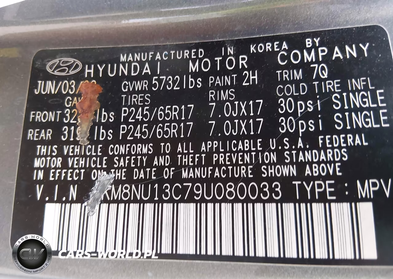 2009 Hyundai Veracruz Gls VIN:KM8NU13C79U080033 - 12