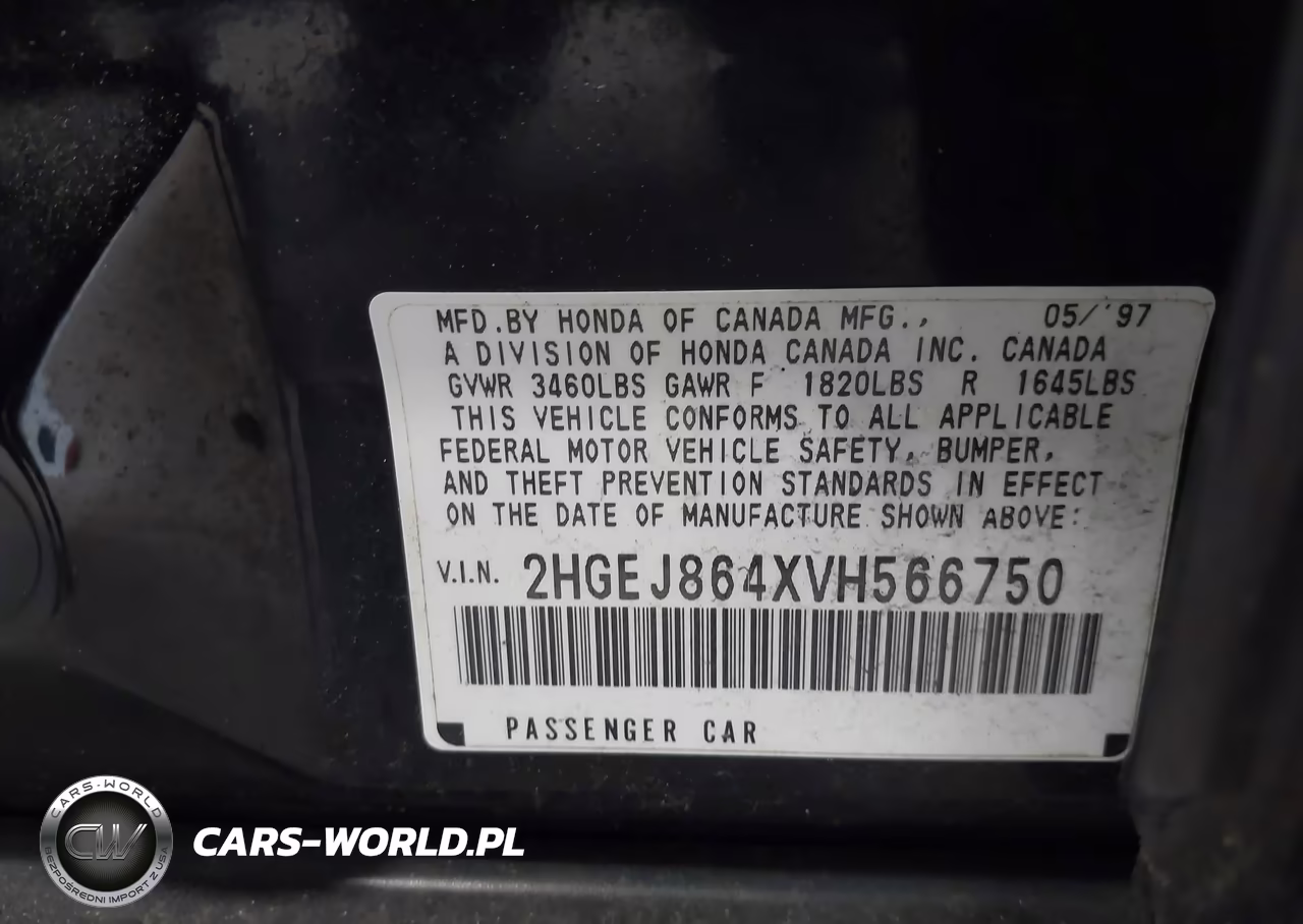 1997 Honda Civic Ex VIN:2HGEJ864XVH566750 - 9