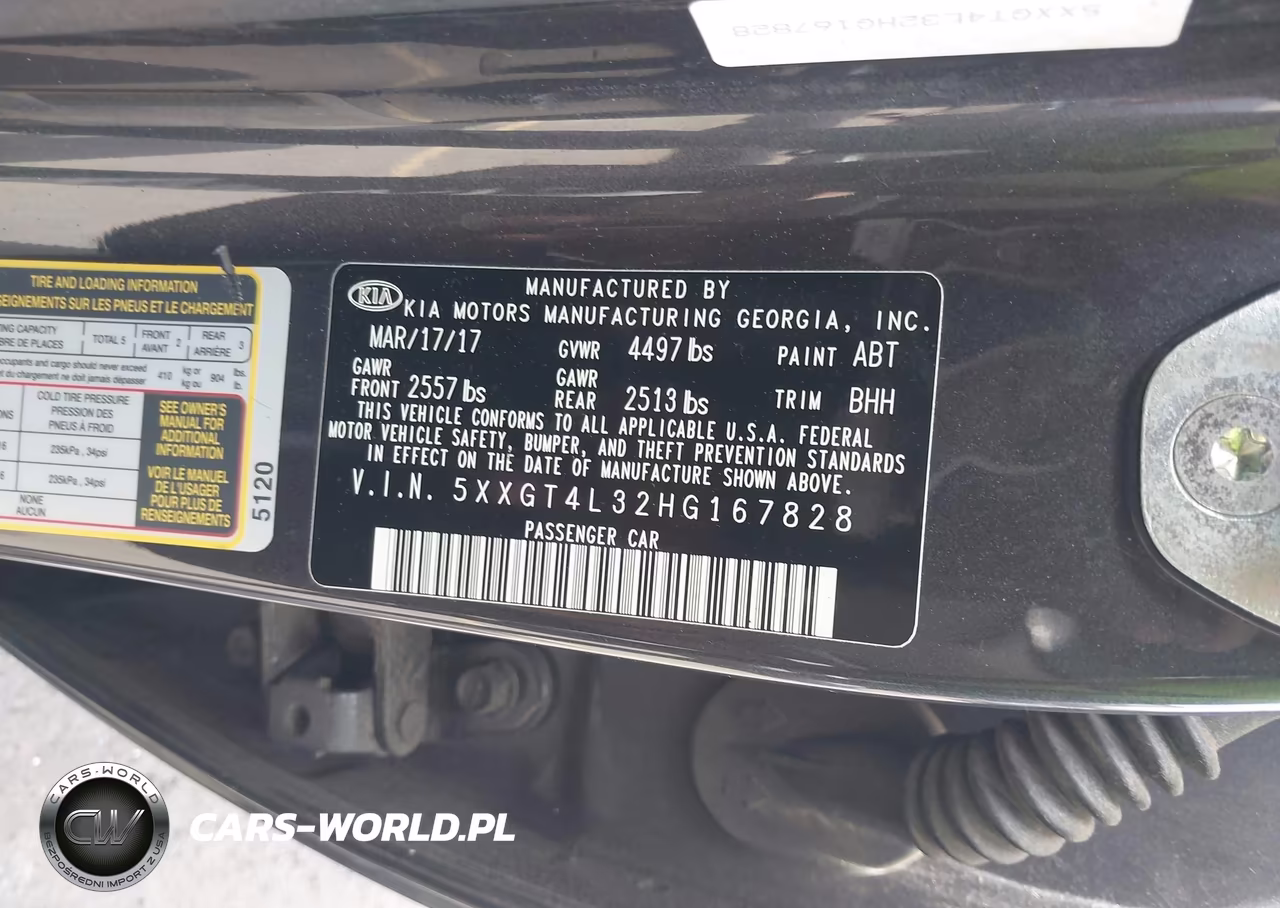 2017 Kia Optima Lx VIN:5XXGT4L32HG167828 - 9