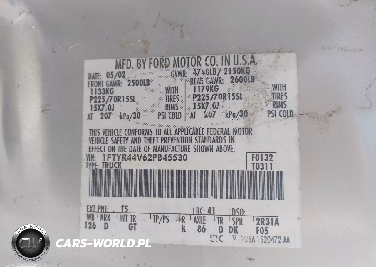 2002 Ford Ranger Edge-Tremor-Xlt VIN:1FTYR44V62PB45530 - 9