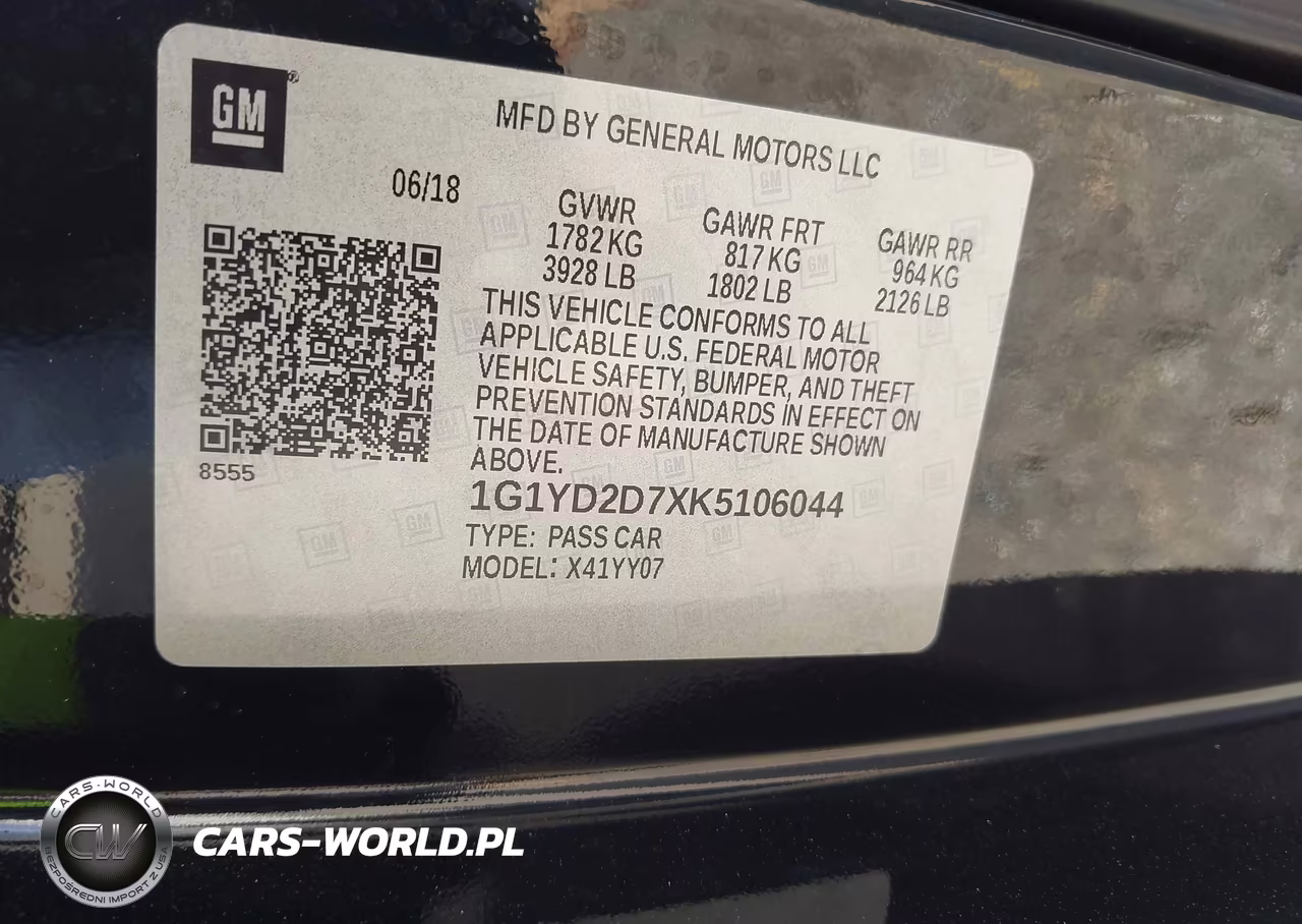 2019 Chevrolet Corvette Stingray VIN:1G1YD2D7XK5106044 - 9
