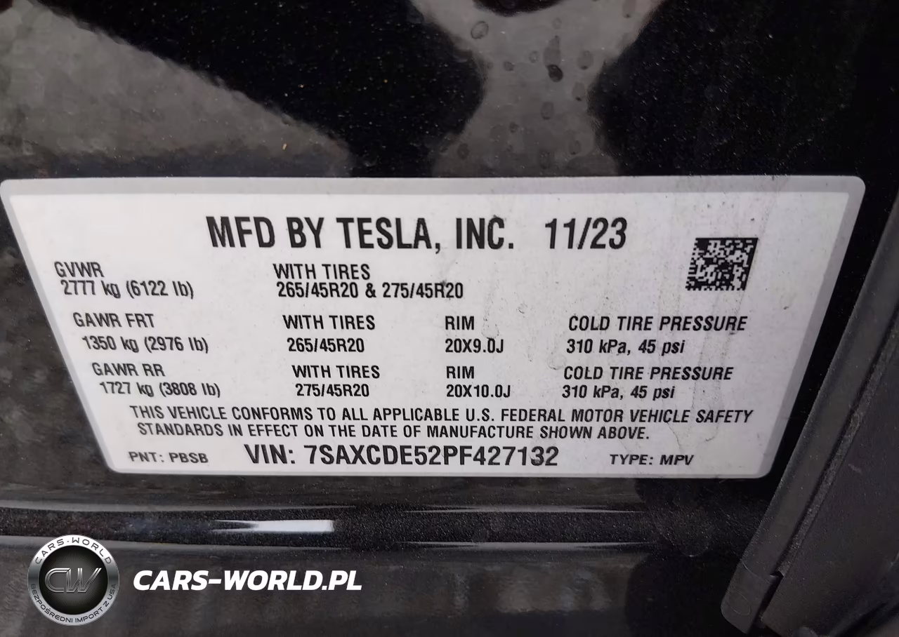 2023 Tesla Model X Dual Motor All-Wheel Drive-Standard Range VIN:7SAXCDE52PF427132 - 9