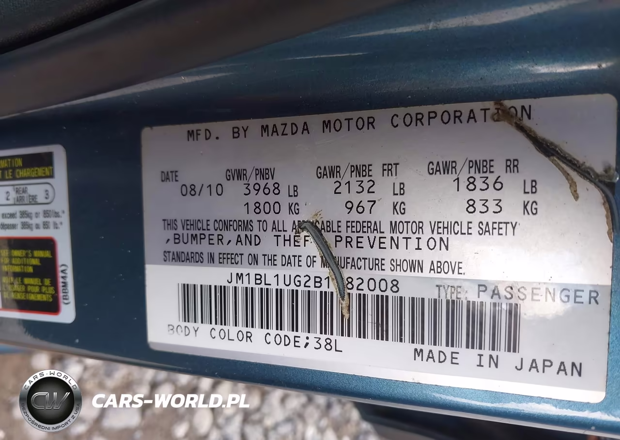 2011 Mazda Mazda3 I Sport VIN:JM1BL1UG2B1382008 - 9