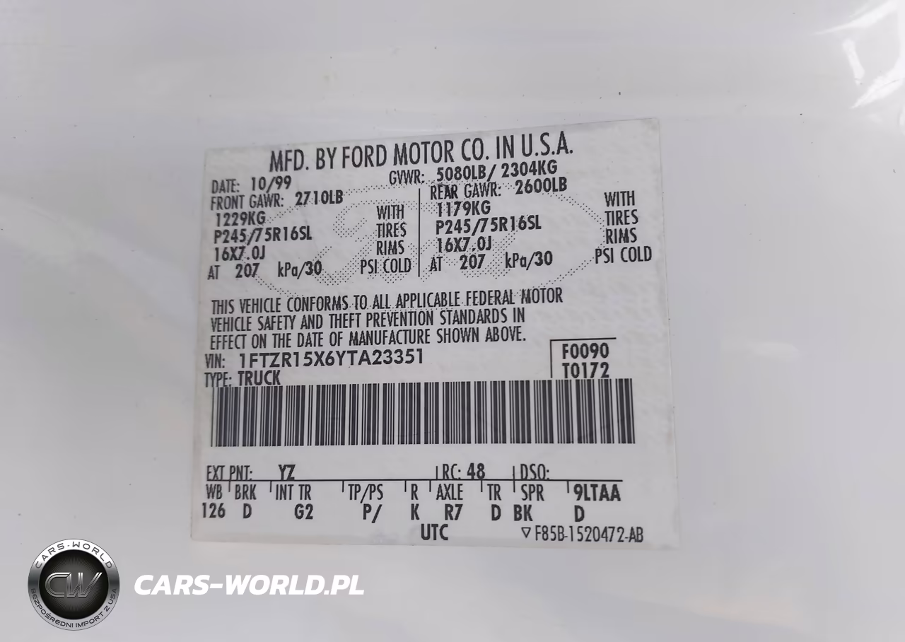 2000 Ford Ranger Xlt VIN:1FTZR15X6YTA23351 - 9