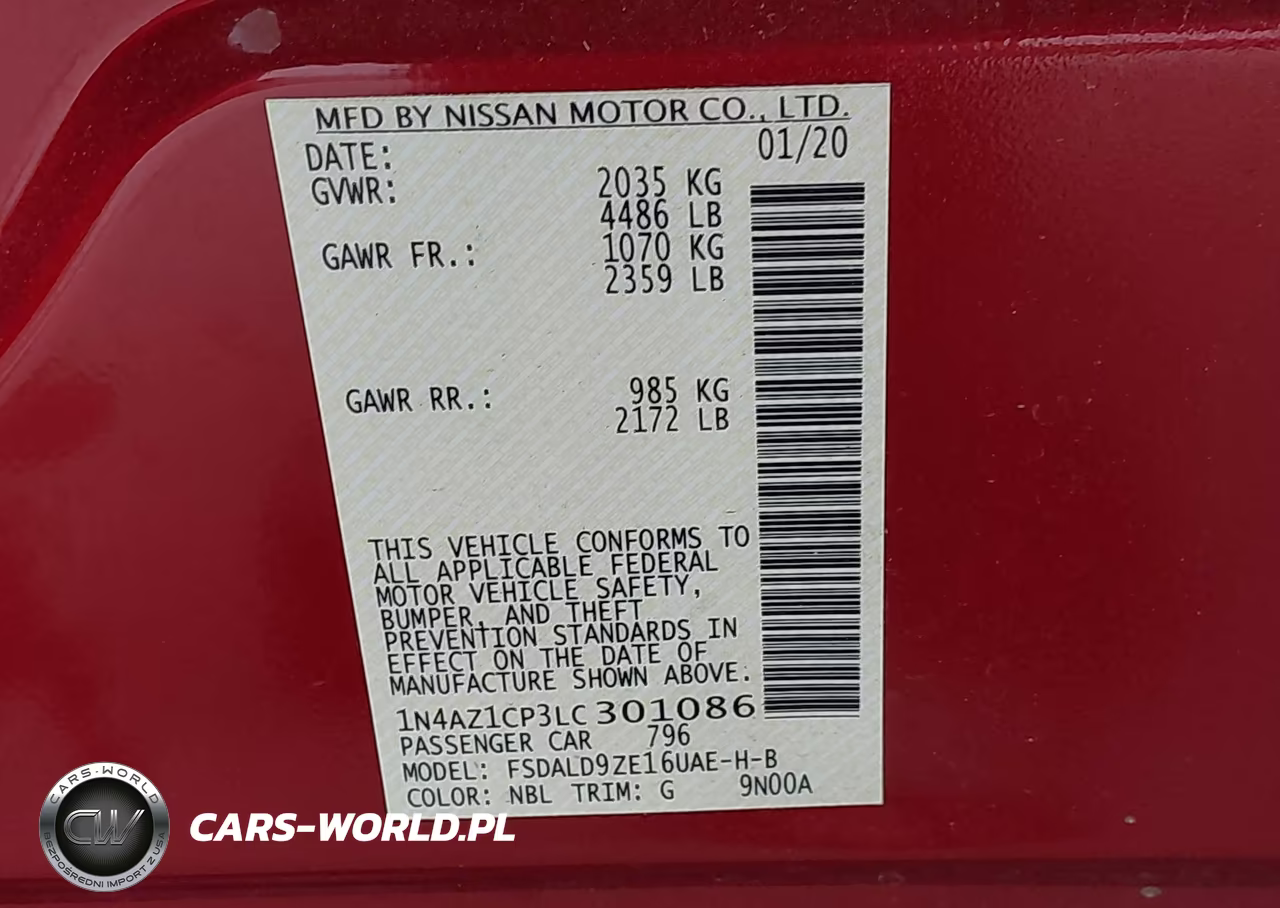 2020 Nissan Leaf Sv 40 Kwh VIN:1N4AZ1CP3LC301086 - 9