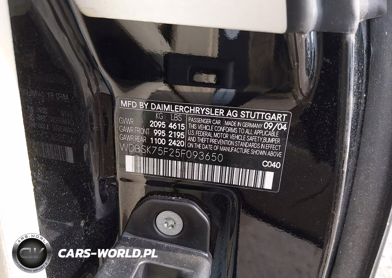 2005 Mercedes-Benz Sl 500 VIN:WDBSK75F25F093650 - 9