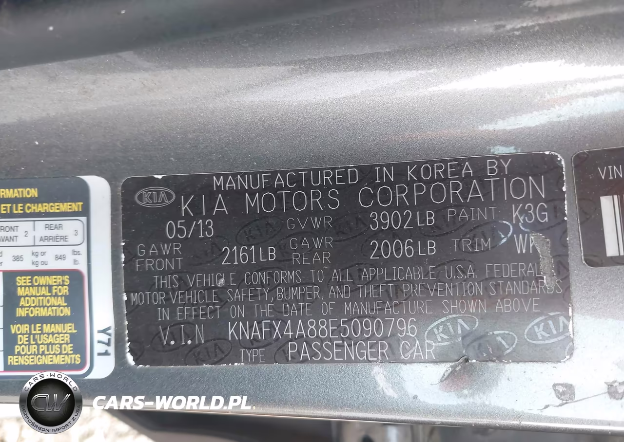 2014 Kia Forte Ex VIN:KNAFX4A88E5090796 - 9