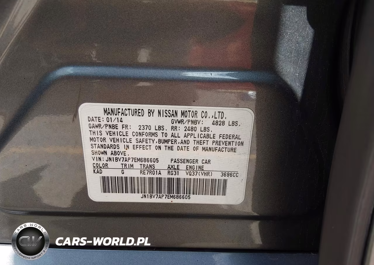 2014 Infiniti Q50 Premium-Sport VIN:JN1BV7AP7EM686605 - 9