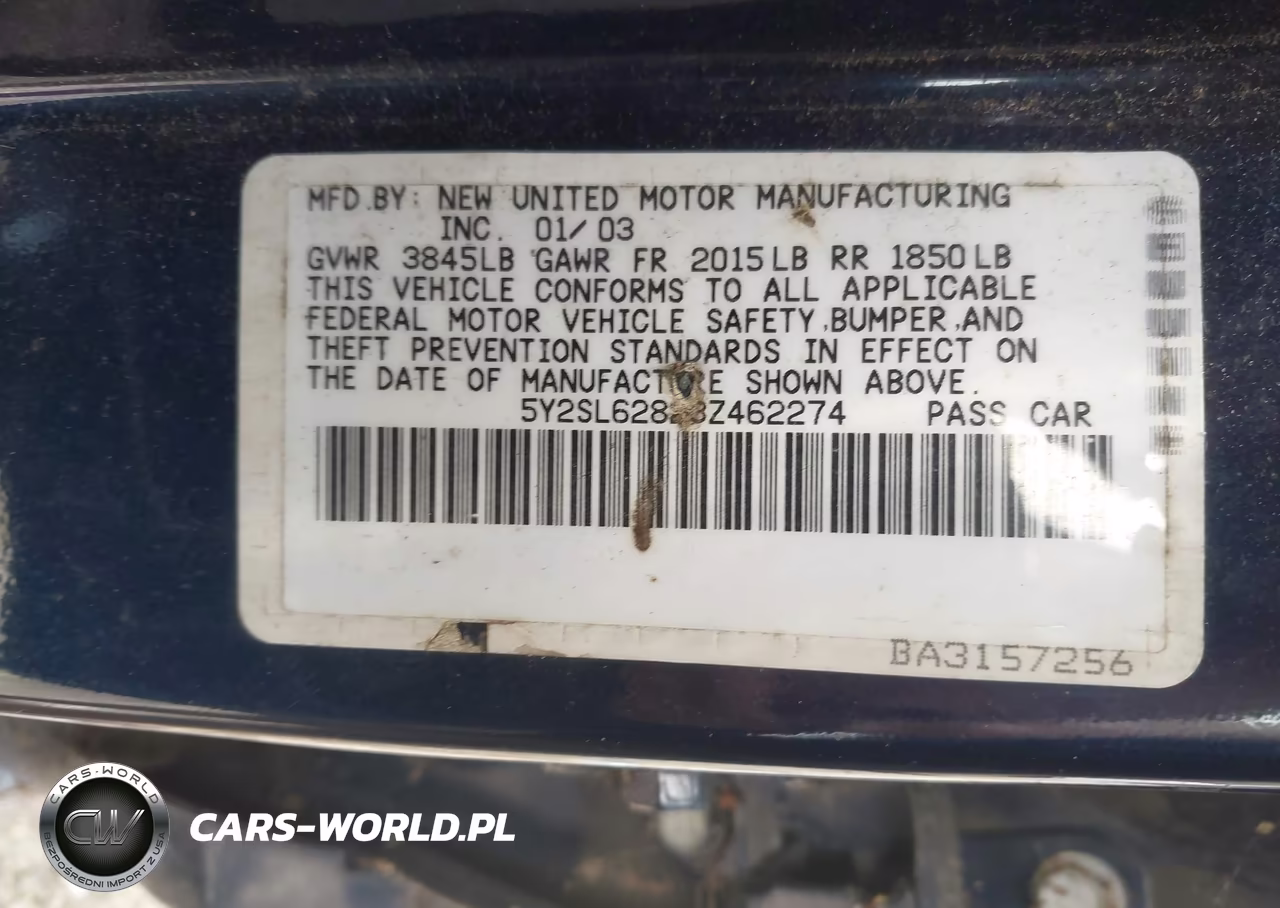 2003 Pontiac Vibe VIN:5Y2SL62823Z462274 - 9