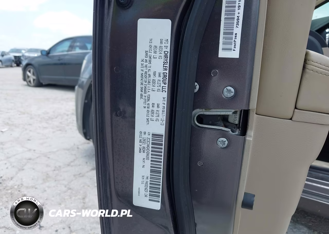 2014 Chrysler 300 VIN:2C3CCAAGXEH200283 - 9
