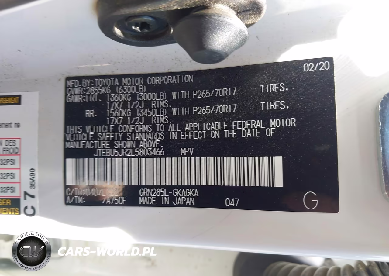 2020 Toyota 4Runner Trd Off Road Premium VIN:JTEBU5JR2L5803466 - 9
