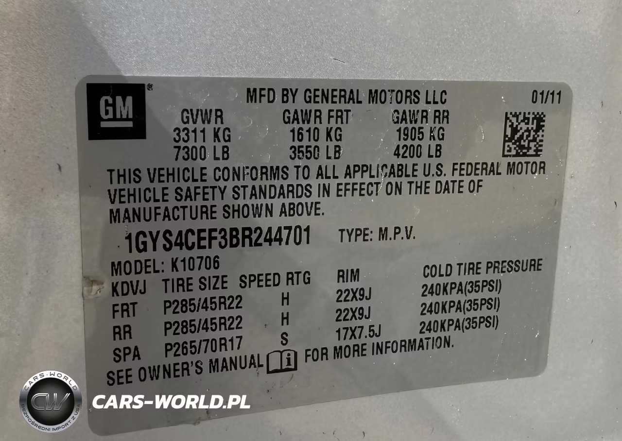 2011 Cadillac Escalade Premium VIN:1GYS4CEF3BR244701 - 9