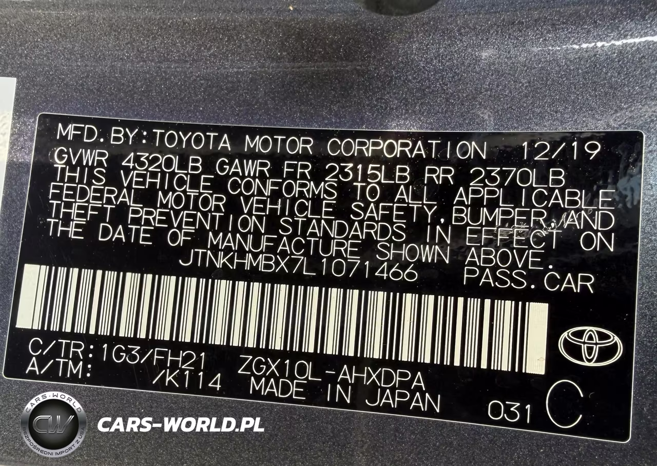 2020 Toyota C-Hr Le VIN:JTNKHMBX7L1071466 - 9