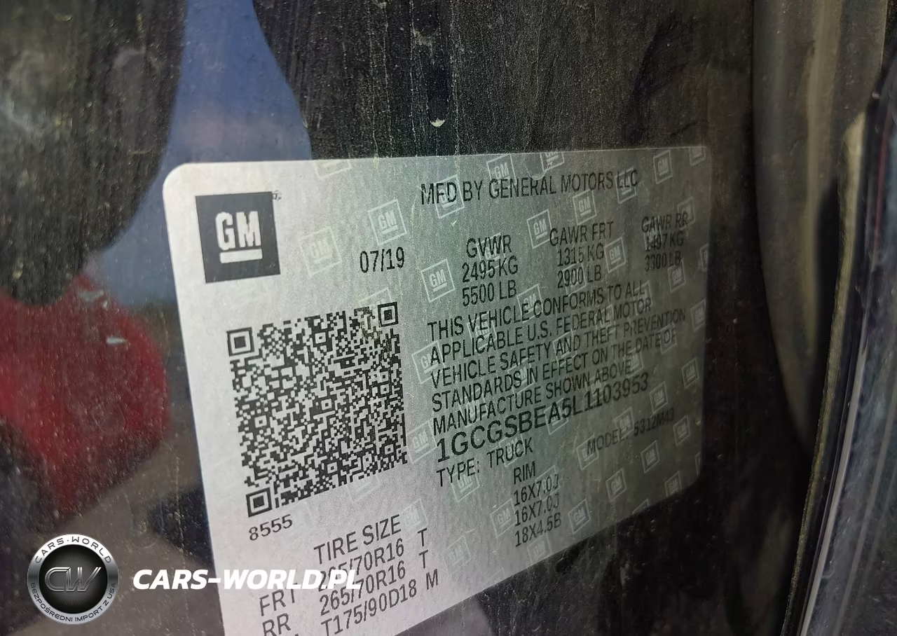 2020 Chevrolet Colorado 2Wd Short Box Wt VIN:1GCGSBEA5L1103953 - 9