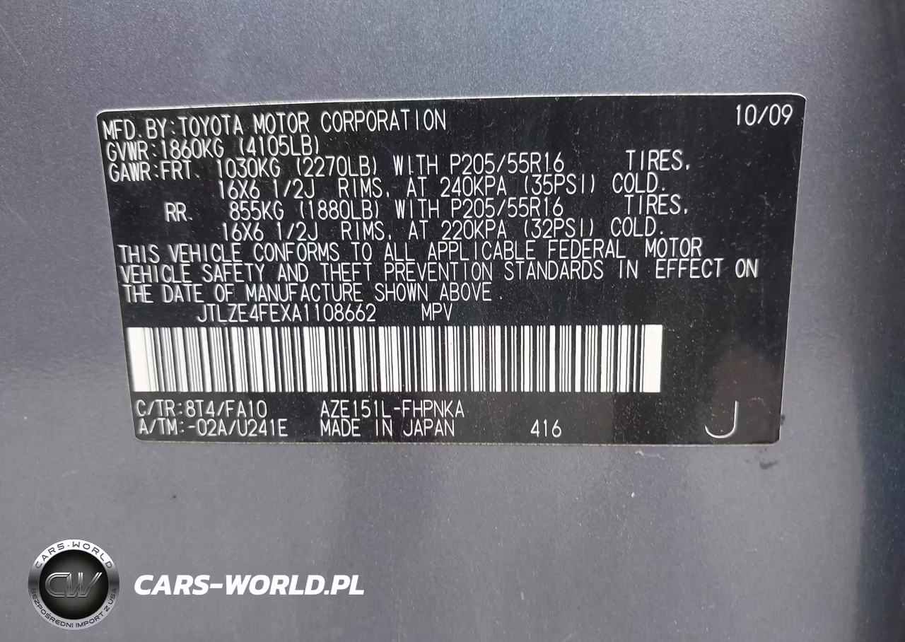 2010 Scion Xb VIN:JTLZE4FEXA1108662 - 9