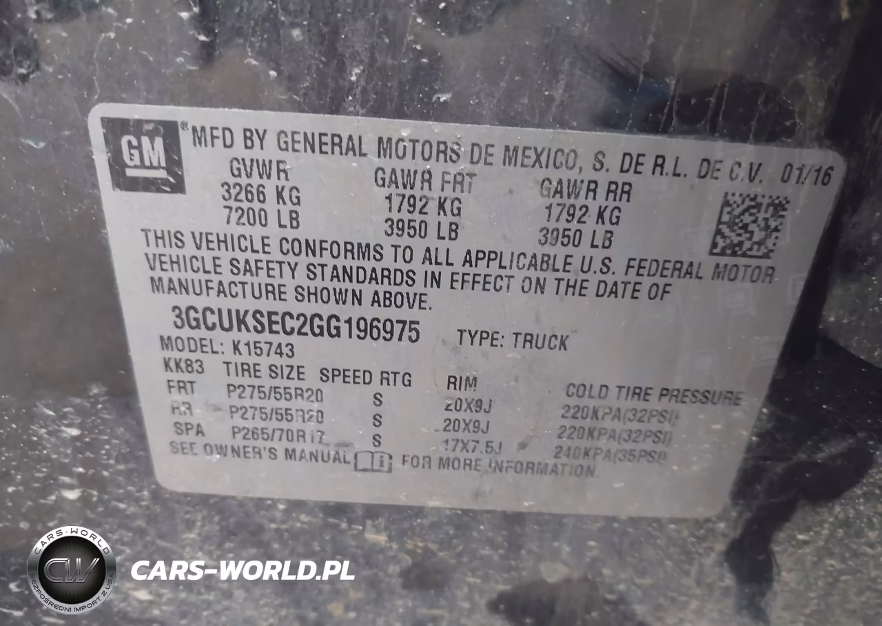 2016 Chevrolet Silverado 1500 1Lz VIN:3GCUKSEC2GG196975 - 9