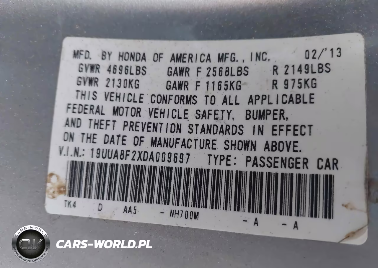 2013 Acura Tl 3.5 VIN:19UUA8F2XDA009697 - 9