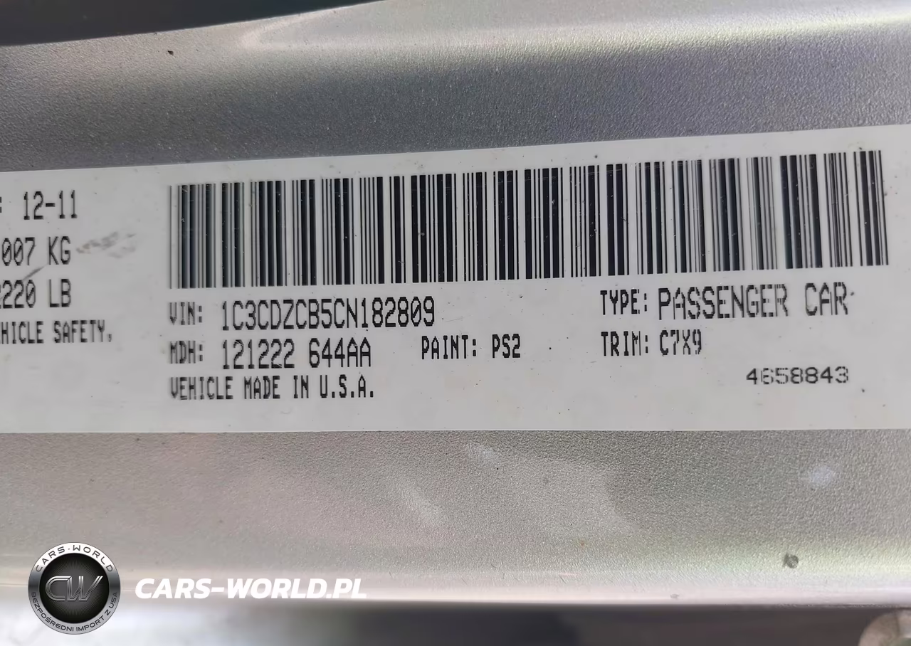 2012 Dodge Avenger Sxt VIN:1C3CDZCB5CN182809 - 9