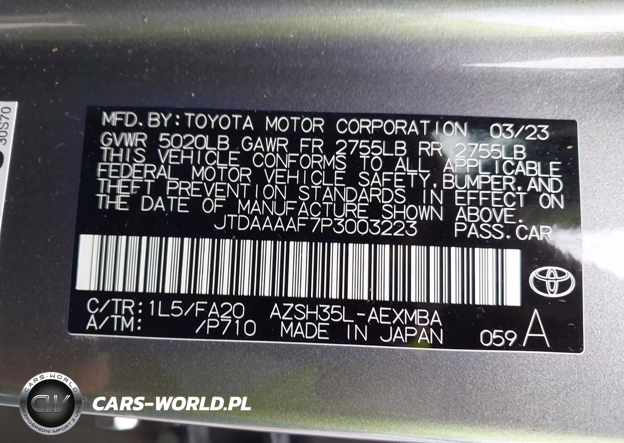 2023 Toyota Crown Xle VIN:JTDAAAAF7P3003223 - 9