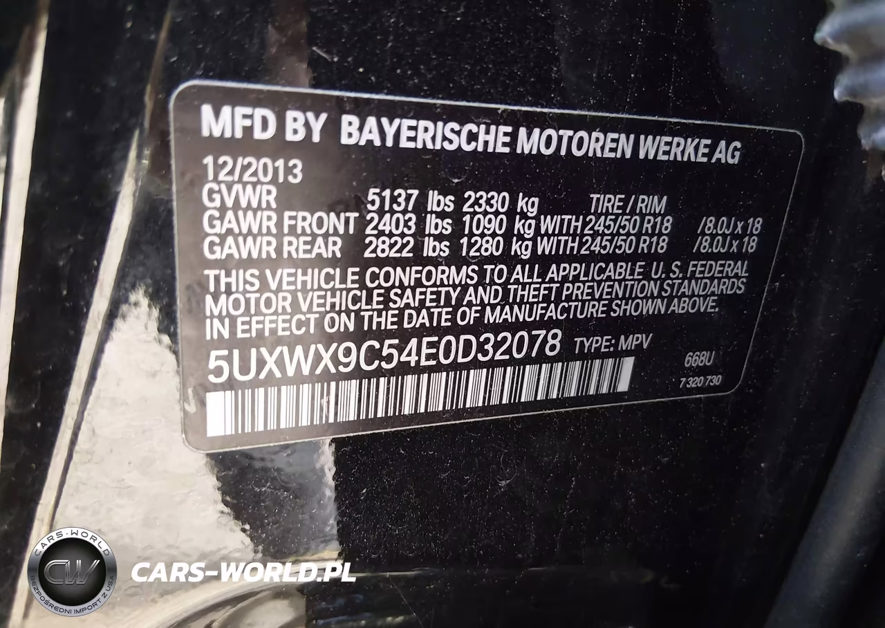 2014 BMW X3 xDrive28I VIN:5UXWX9C54E0D32078 - 9