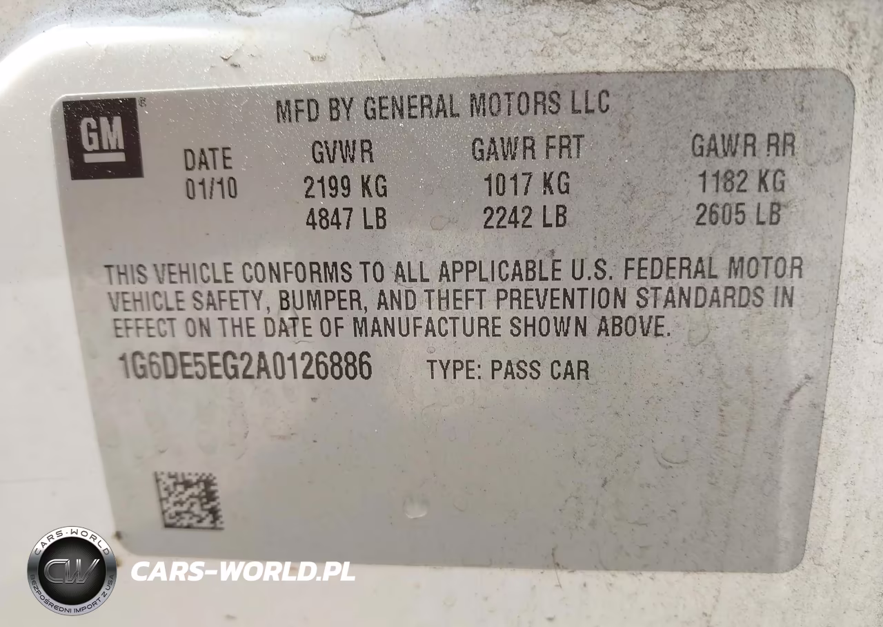 2010 Cadillac Cts Luxury VIN:1G6DE5EG2A0126886 - 9