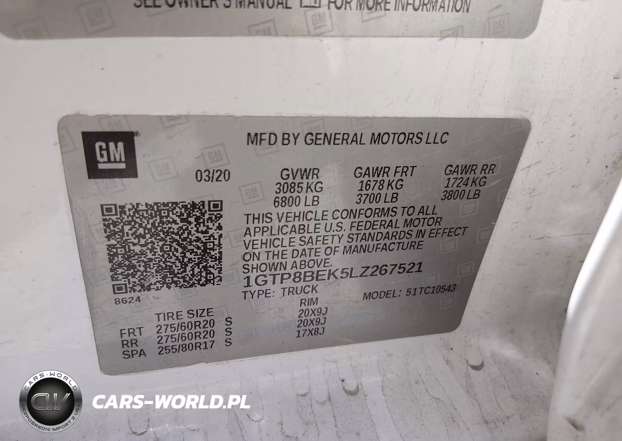 2020 GMC Sierra 1500 2Wd Short Box Sle VIN:1GTP8BEK5LZ267521 - 9