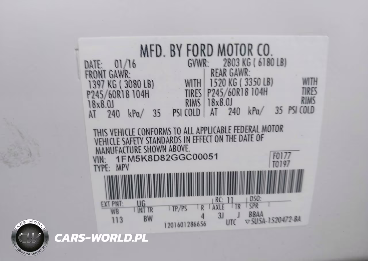 2016 Ford Explorer Xlt VIN:1FM5K8D82GGC00051 - 9