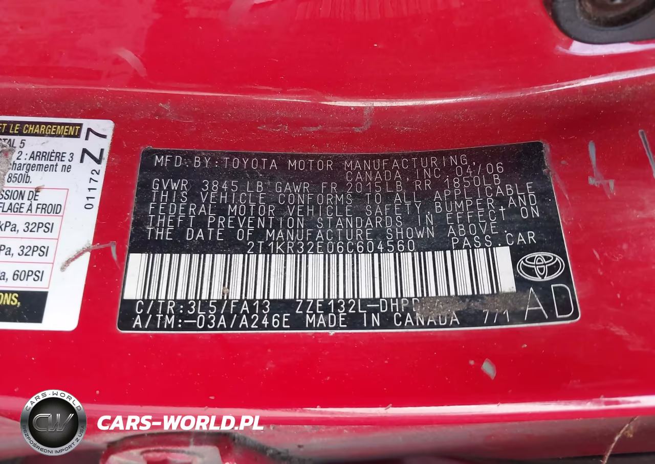2006 Toyota Matrix VIN:2T1KR32E06C604560 - 9