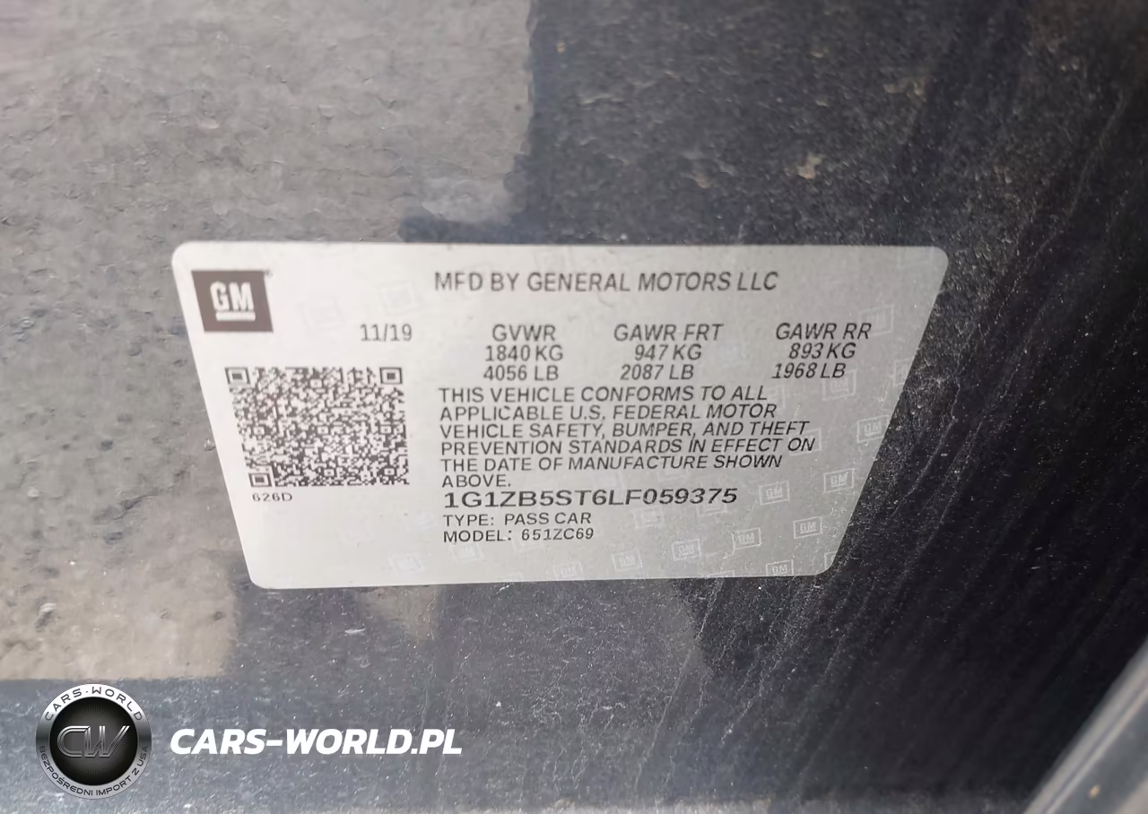2020 Chevrolet Malibu Fwd Ls VIN:1G1ZB5ST6LF059375 - 9