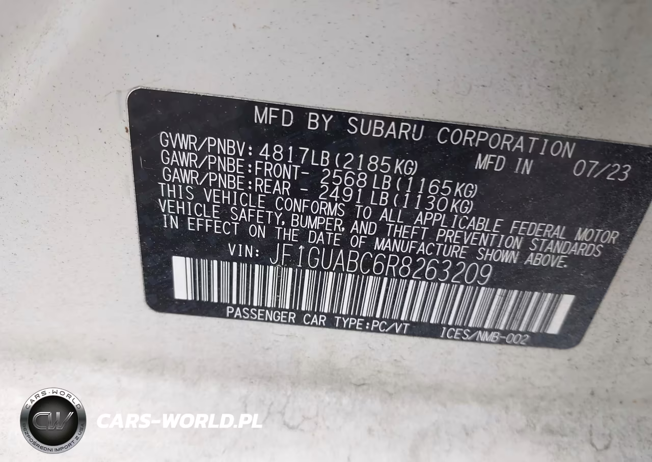 2024 Subaru Impreza Base 5-Door VIN:JF1GUABC6R8263209 - 9