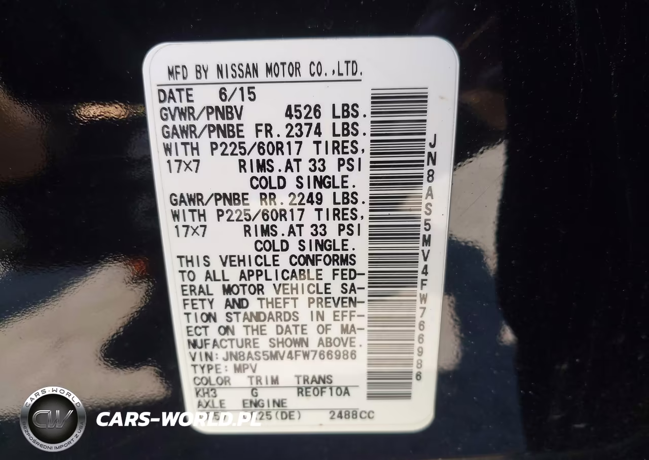 2015 Nissan Rogue Select S VIN:JN8AS5MV4FW766986 - 9