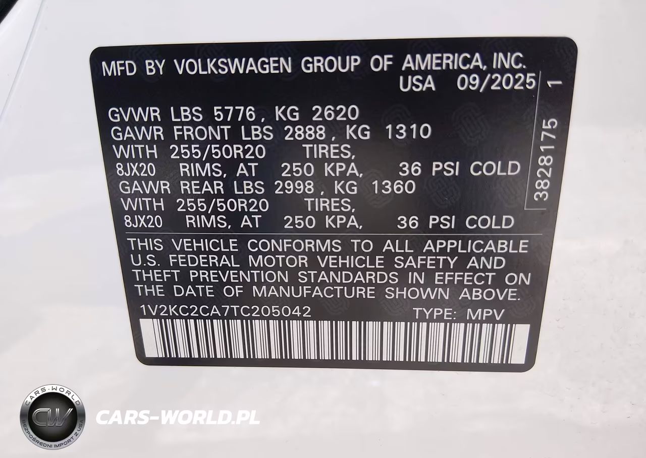 2026 Volkswagen Atlas Cross Sport Se With Technology VIN:1V2KC2CA7TC205042 - 9