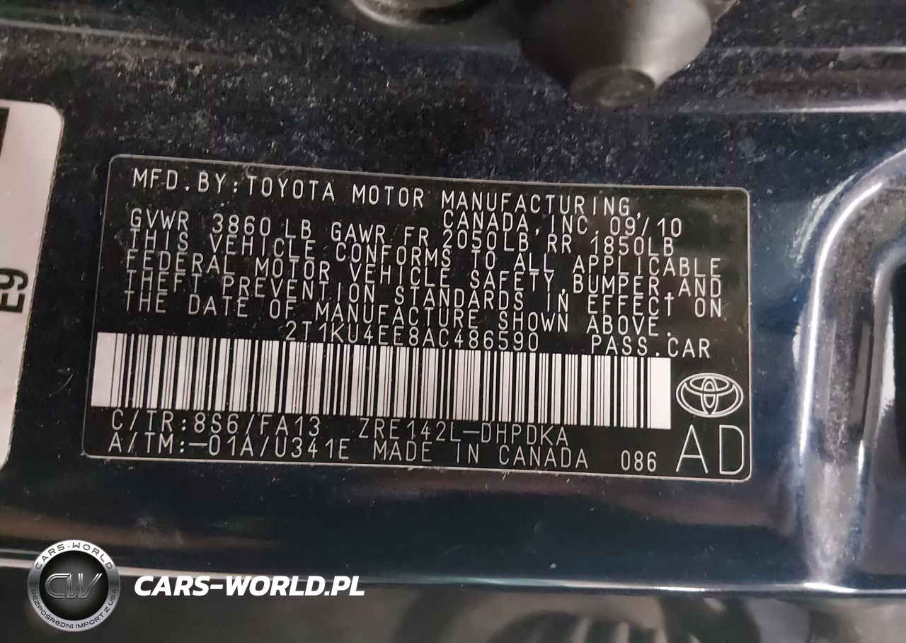 2010 Toyota Matrix VIN:2T1KU4EE8AC486590 - 9
