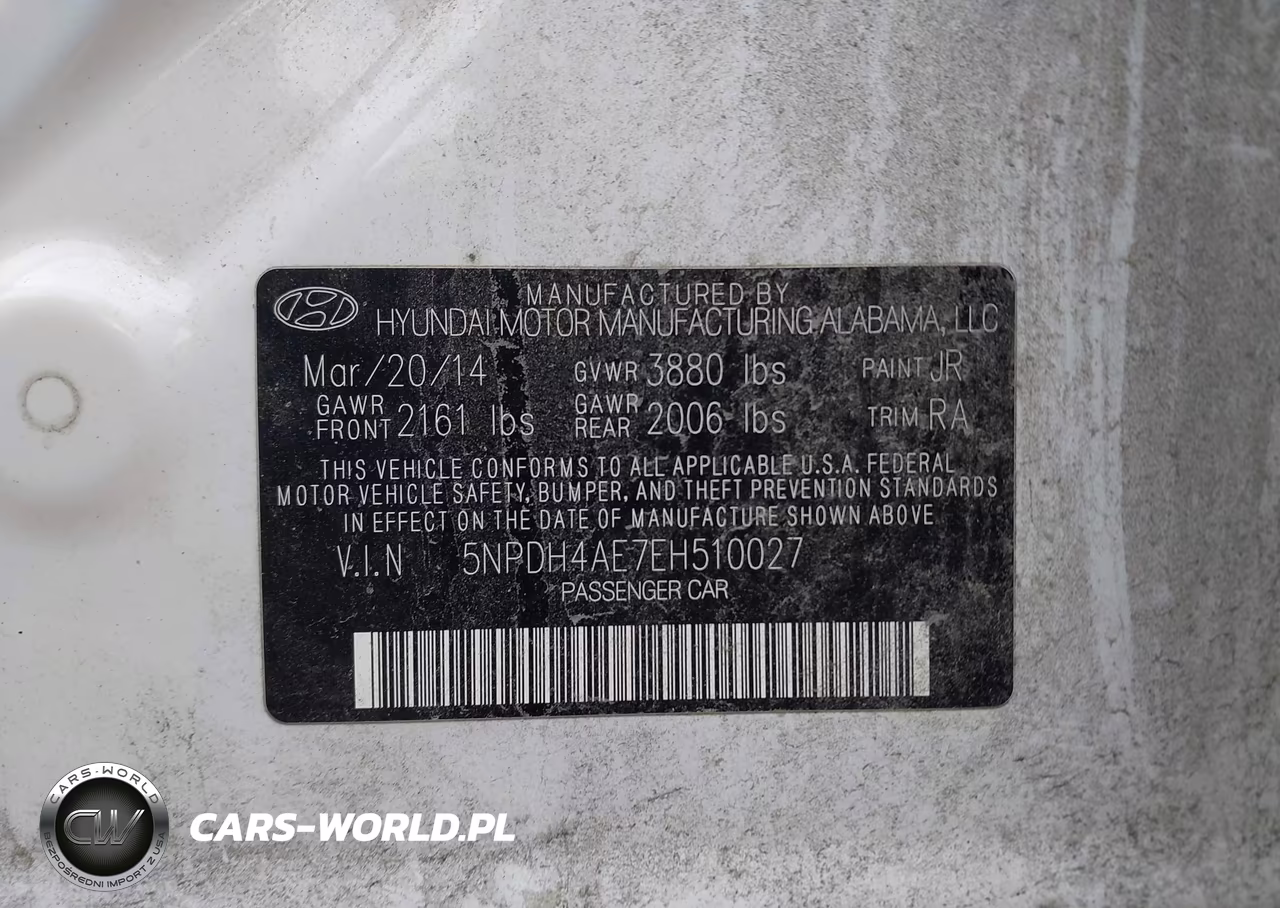 2014 Hyundai Elantra Se VIN:5NPDH4AE7EH510027 - 9