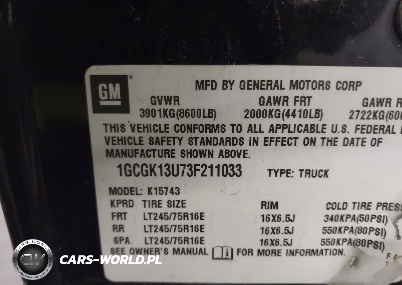 2003 Chevrolet Silverado 1500Hd Lt VIN:1GCGK13U73F211033 - 9