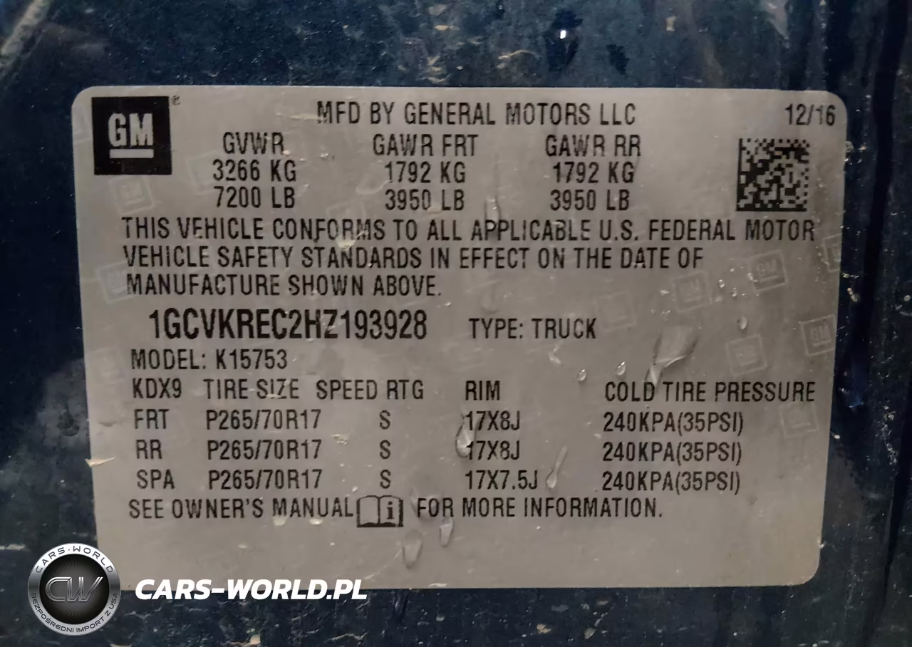 2017 Chevrolet Silverado 1500 Lt VIN:1GCVKREC2HZ193928 - 9