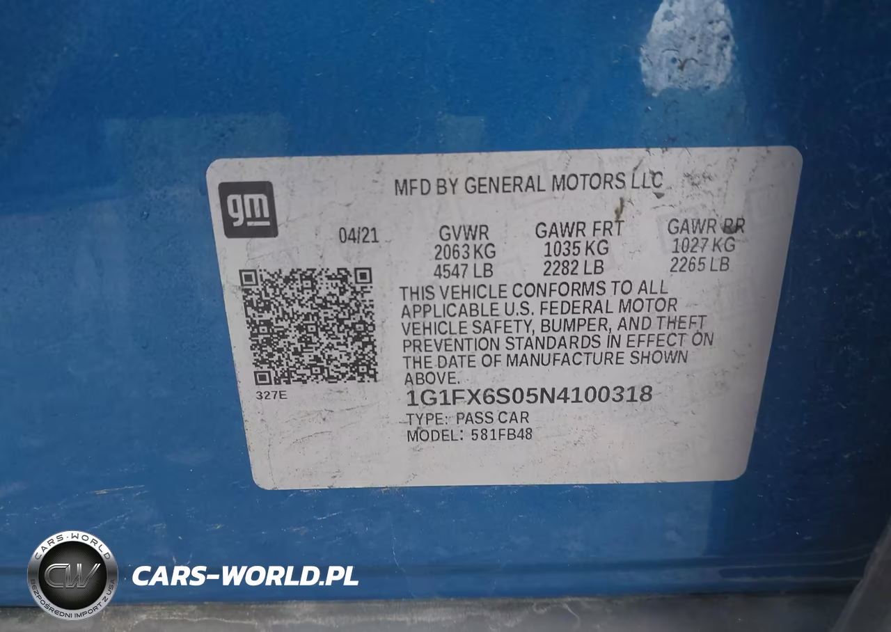 2022 Chevrolet Bolt Ev Fwd 2Lt VIN:1G1FX6S05N4100318 - 9