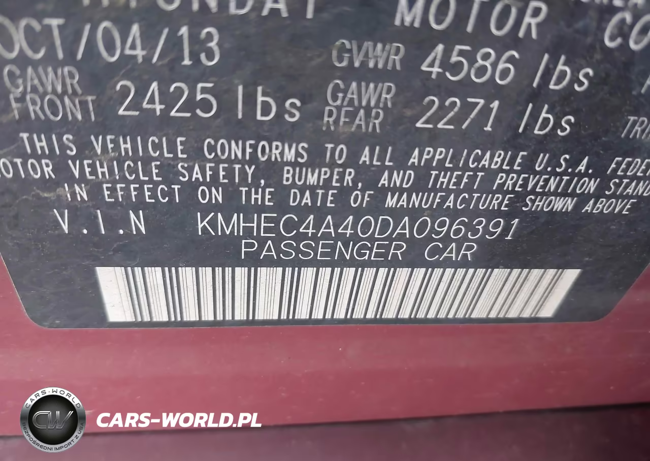 2013 Hyundai Sonata Hybrid VIN:KMHEC4A40DA096391 - 9