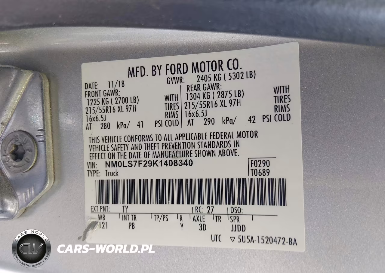 2019 Ford Transit Connect Xlt VIN:NM0LS7F29K1408340 - 9