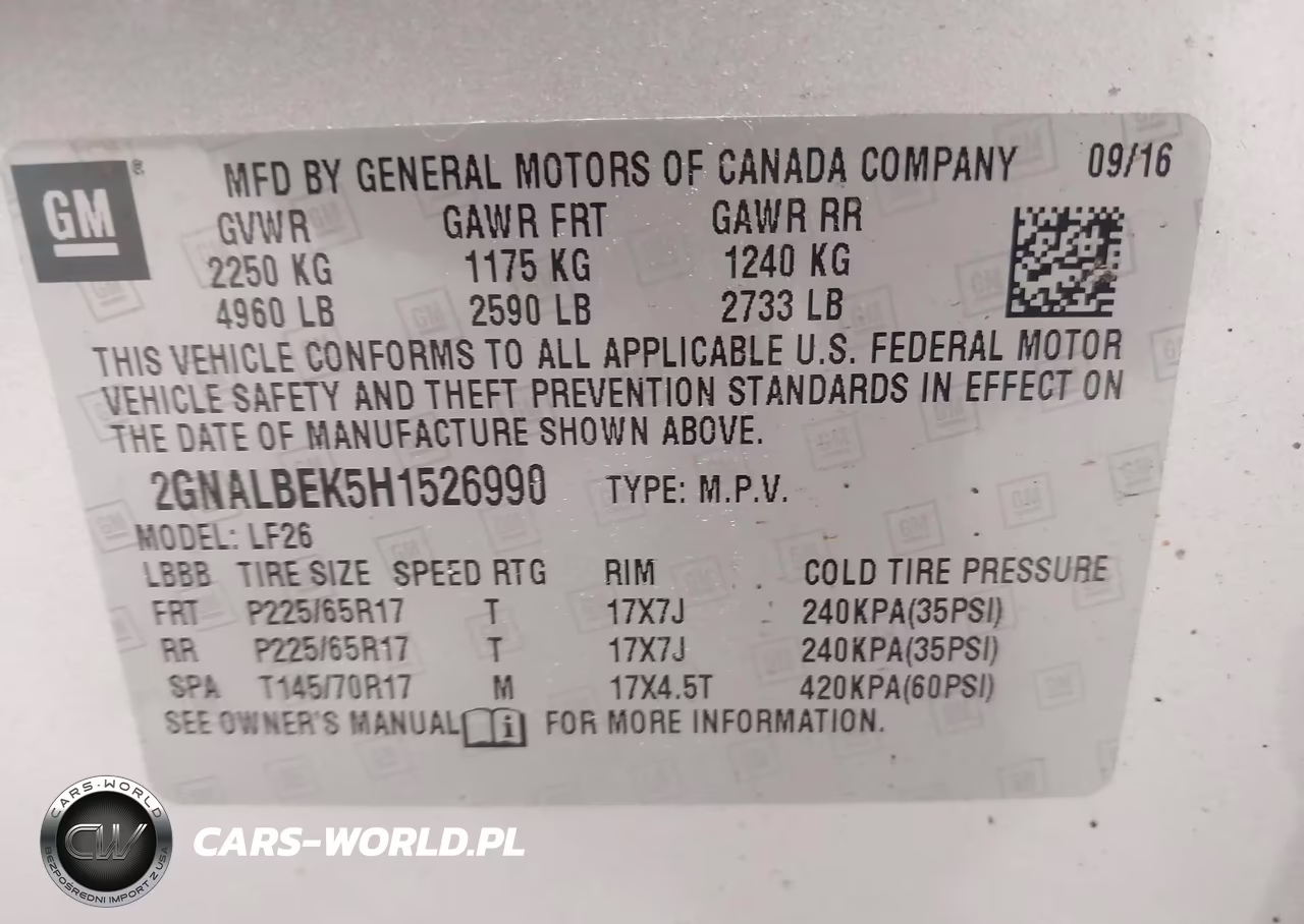 2017 Chevrolet Equinox Ls VIN:2GNALBEK5H1526990 - 9