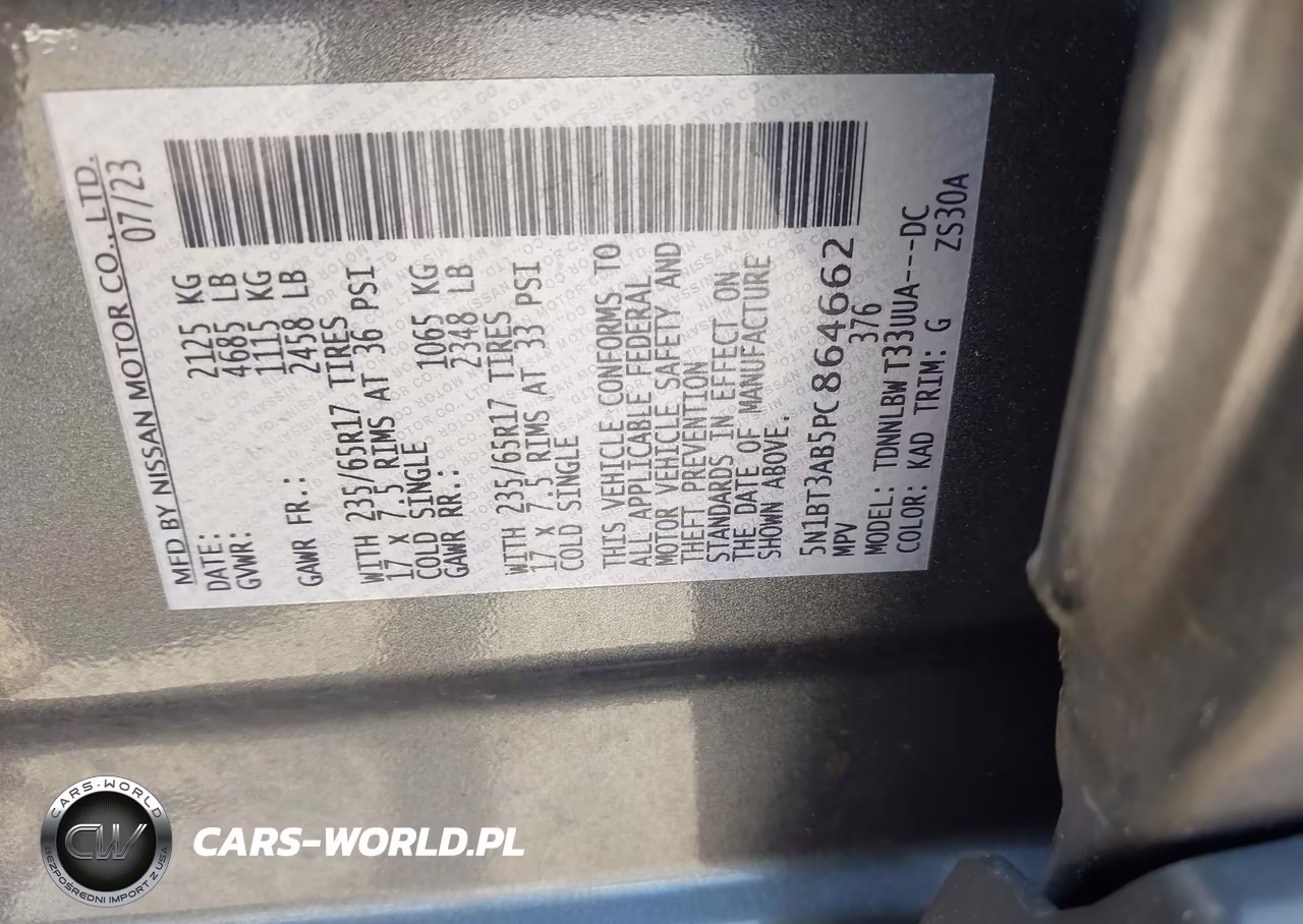 2023 Nissan Rogue S Intelligent Awd VIN:5N1BT3AB5PC864662 - 9