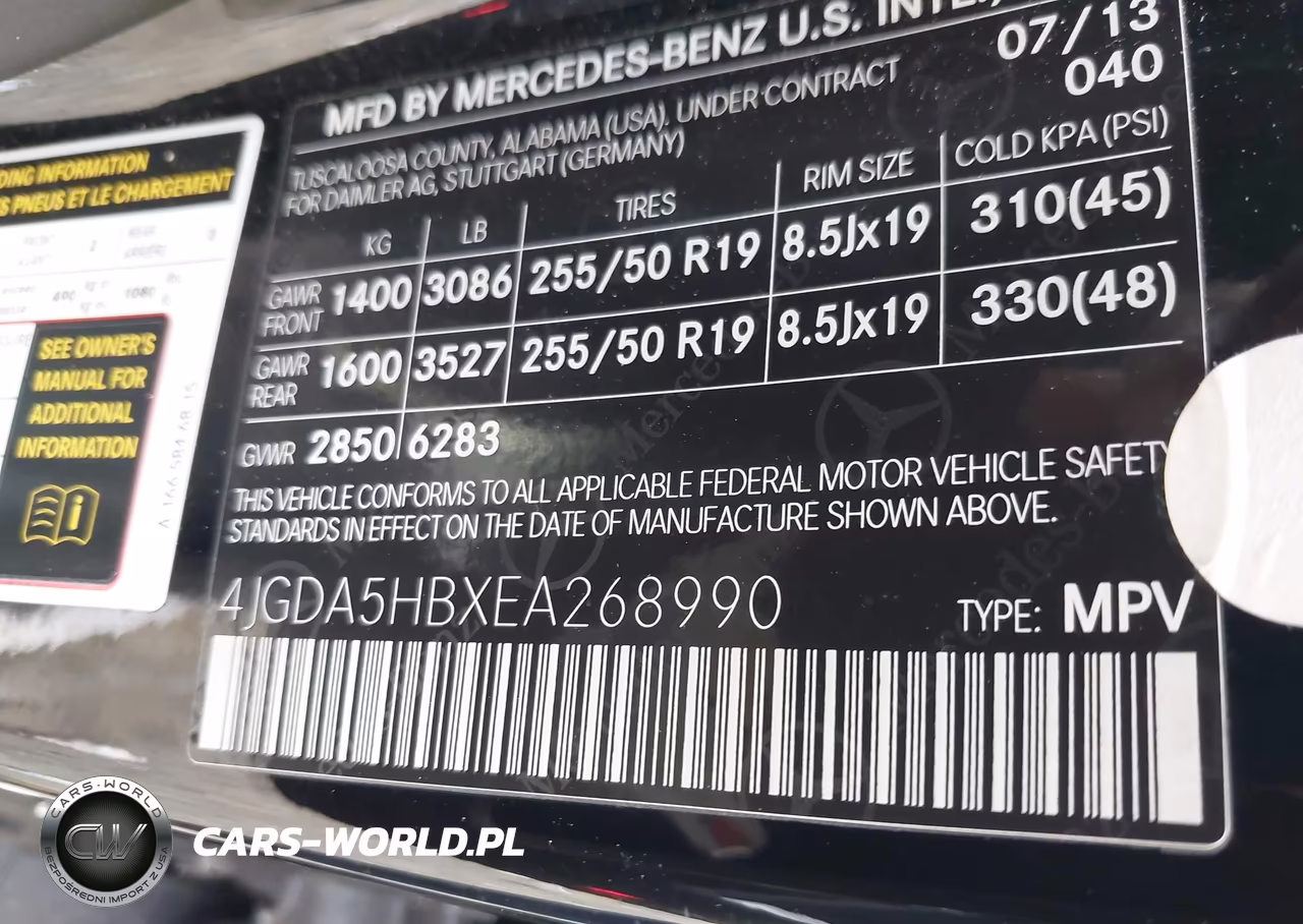 2014 Mercedes-Benz Ml 350 4Matic VIN:4JGDA5HBXEA268990 - 9