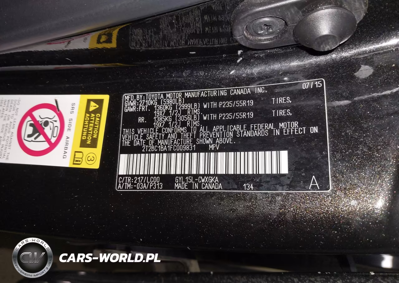 2015 Lexus Rx 450H VIN:2T2BC1BA1FC009831 - 9