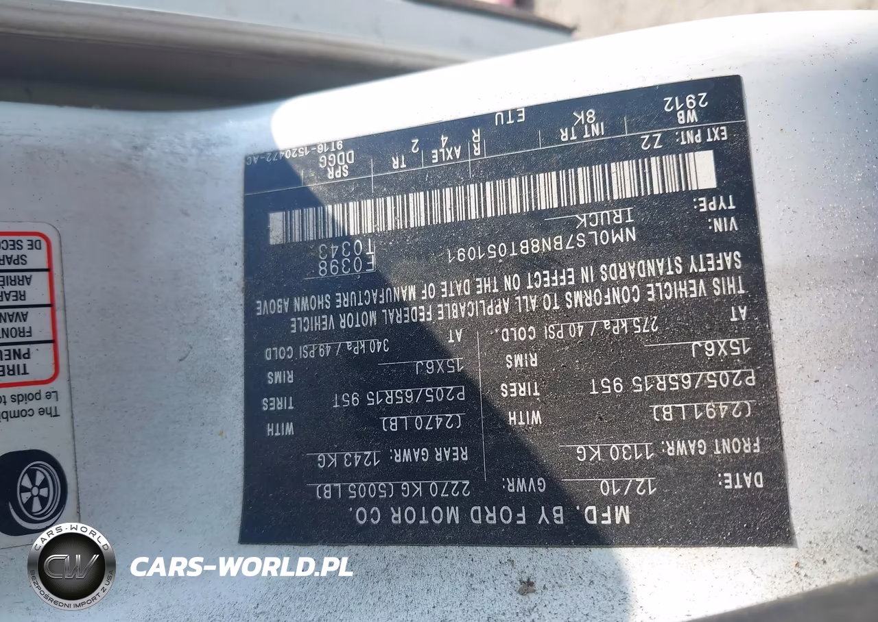 2011 Ford Transit Connect Xlt VIN:NM0LS7BN8BT051091 - 9