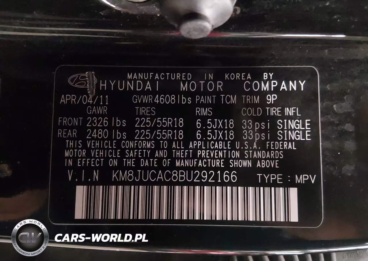 2011 Hyundai Tucson Limited VIN:KM8JUCAC8BU292166 - 9