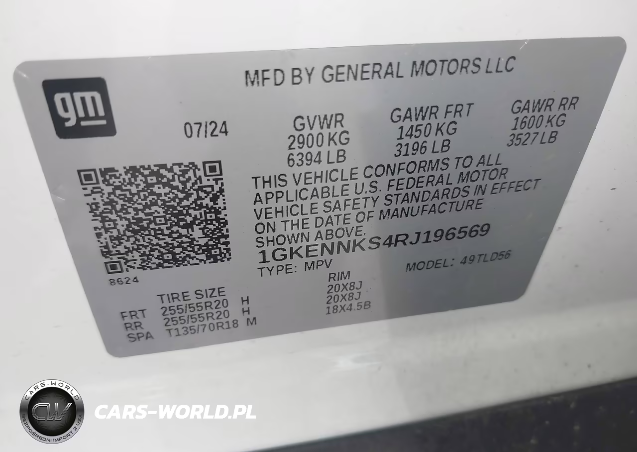 2024 GMC Acadia Awd Elevation VIN:1GKENNKS4RJ196569 - 9