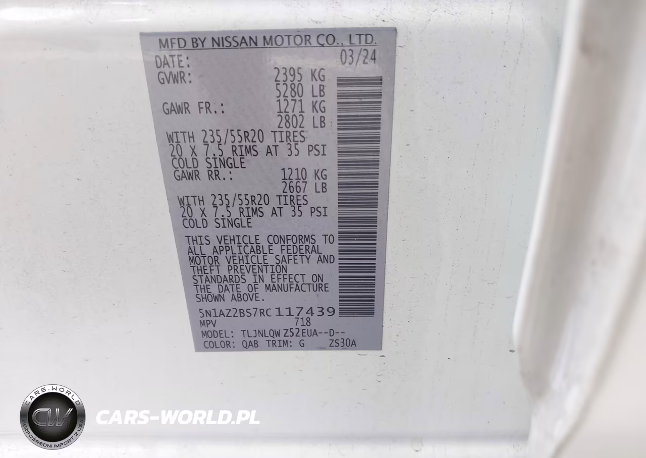 2024 Nissan Murano Sv Intelligent Awd VIN:5N1AZ2BS7RC117439 - 9